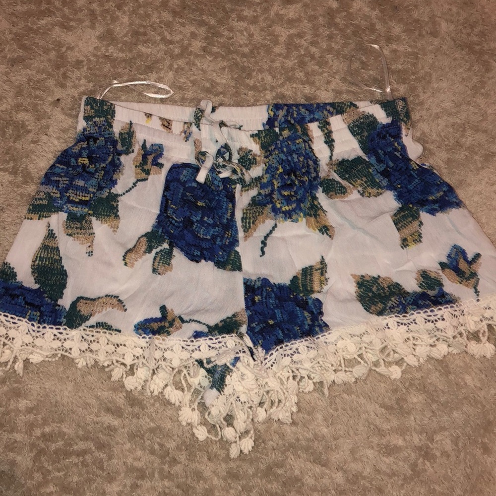 Floral beach shorts